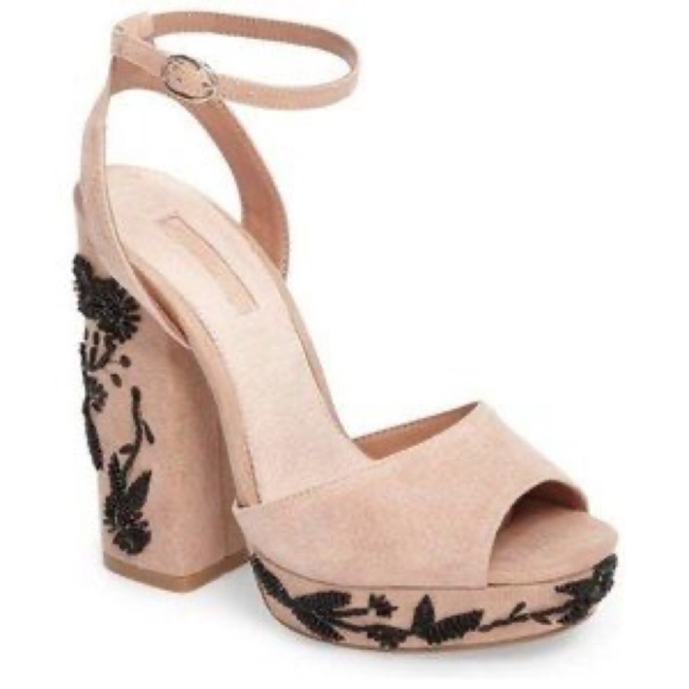 TOPSHOP Beaded Strappy Heels